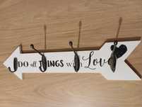 Wieszak 40 cm Do All Things with Love