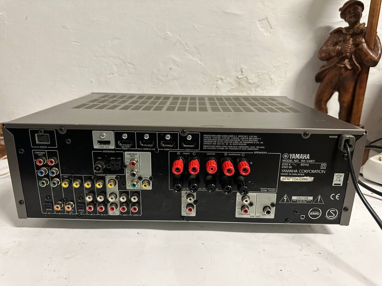 Amplituner Yamaha RX-V467, HDMI, 3D, 3D Ready 120 W, ARC