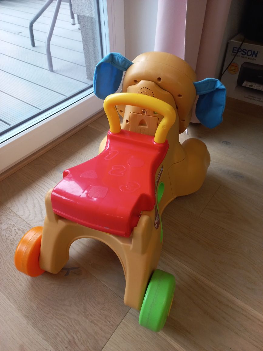 Chodzik jeździk szczeniaczka uczniaczka Fisher Price
