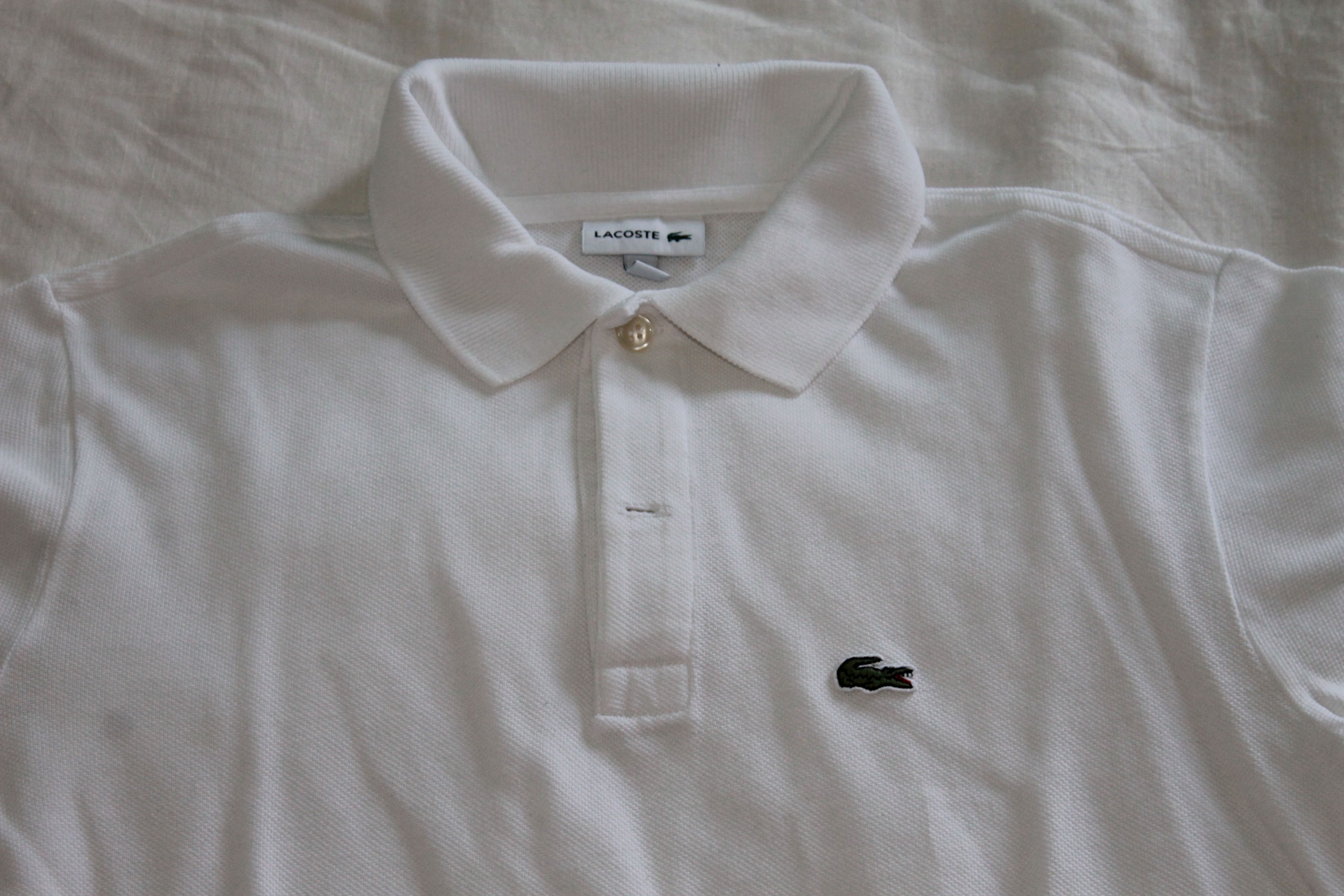 Polo branco  - Lacoste