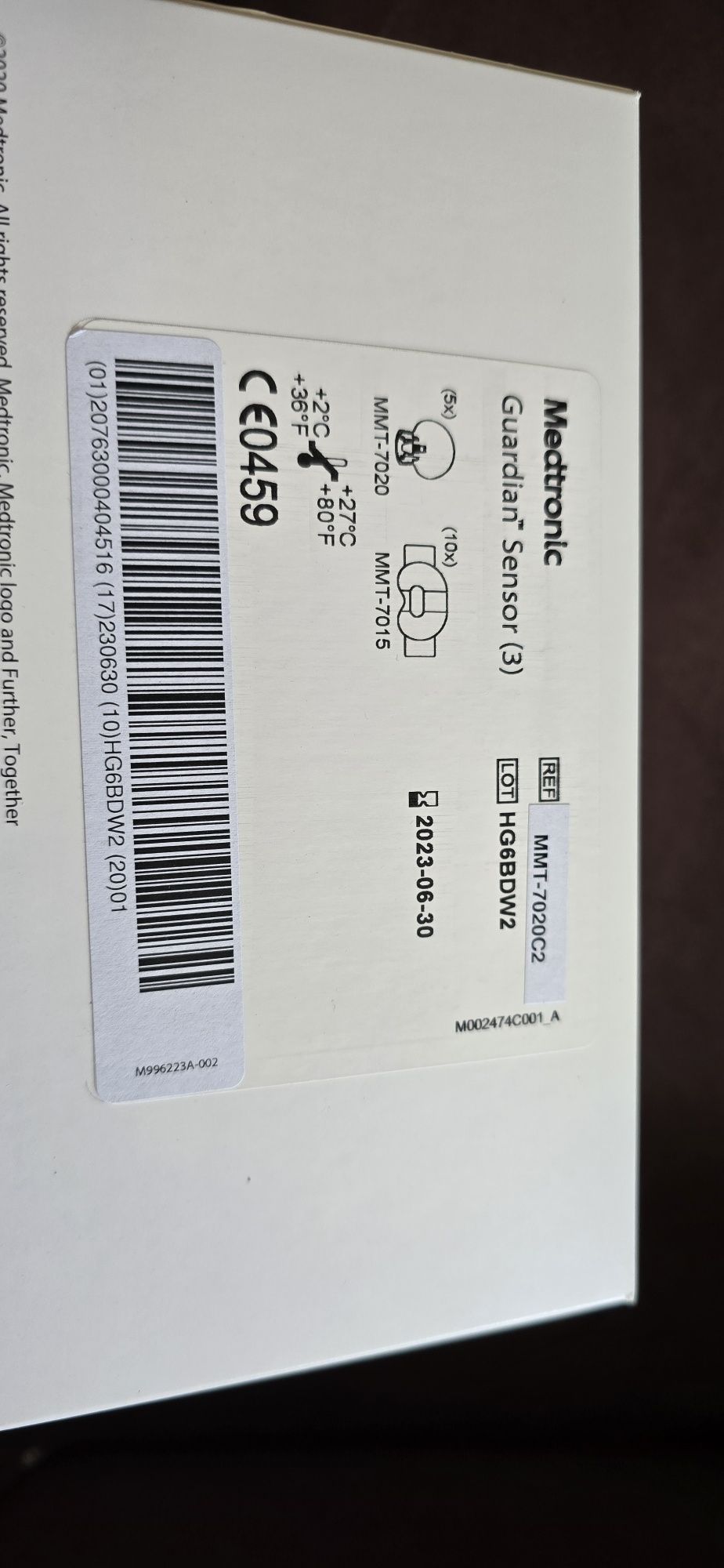 Guardian sensor (3) medtronic