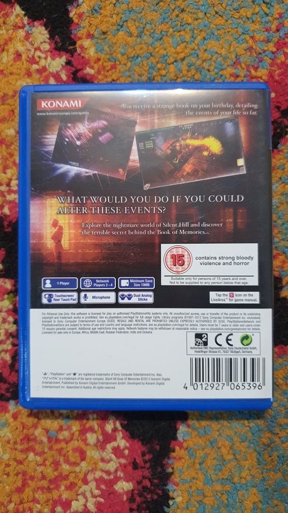 Silent Hill Book of Memories PlayStation Vita