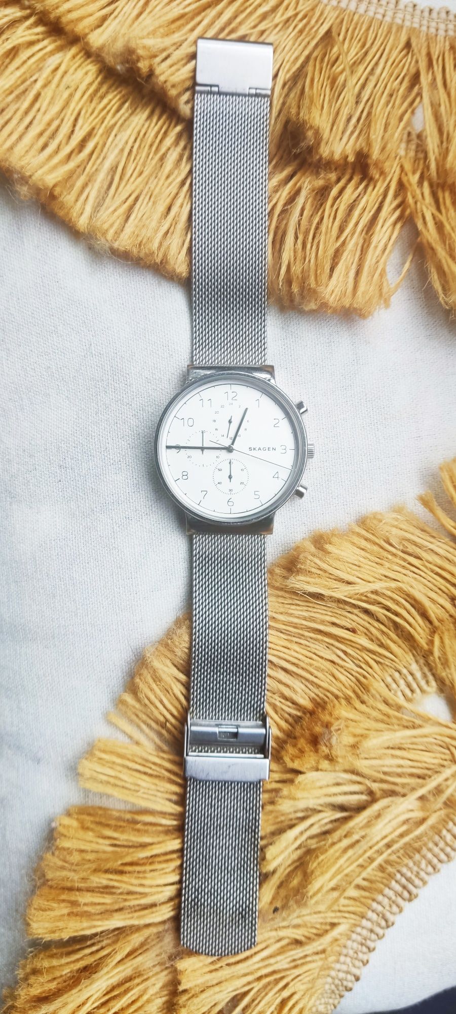 Zegarek bransoletka srebrny damski SKAGEN
