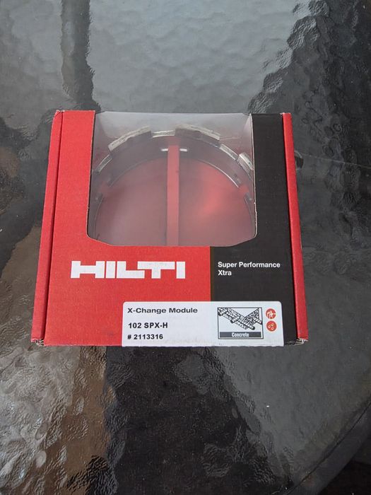 Hilti x change module 102 spx-h. Wiertło hilti. Koronka