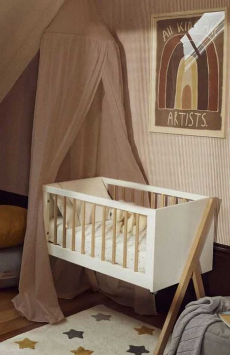 Berço nature branco - Zippy - 3 em 1 secretária + caixa de brinquedos