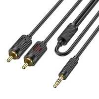 Hoco UPA28 AUX to 2RCA аудіо кабель провід для підключення звука