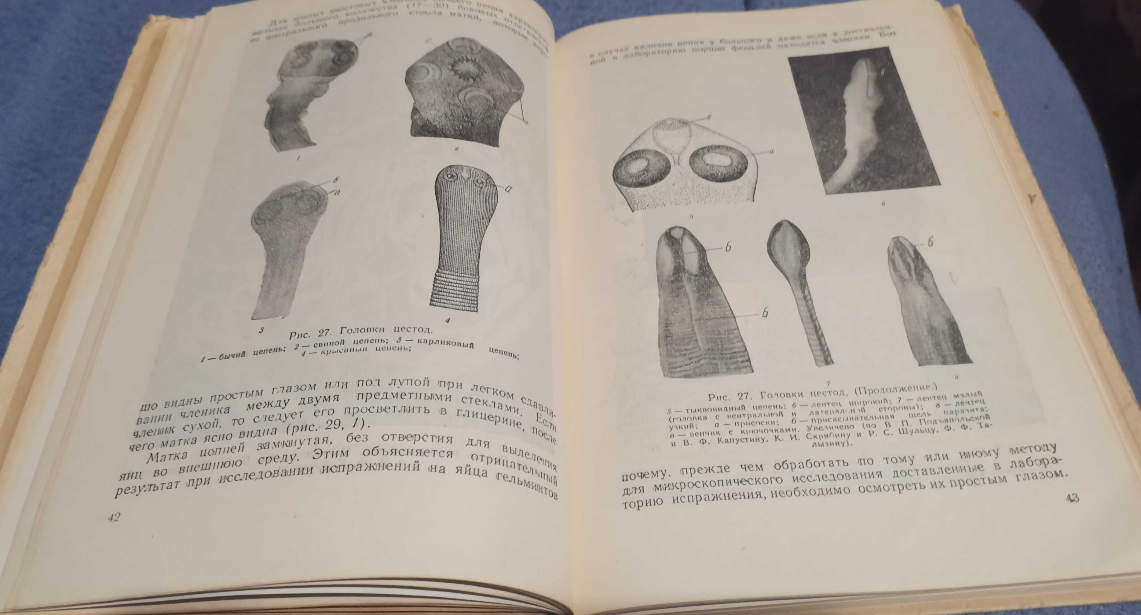 " Методы гельминтологического исследования" З. Г. Василькова 1955 год