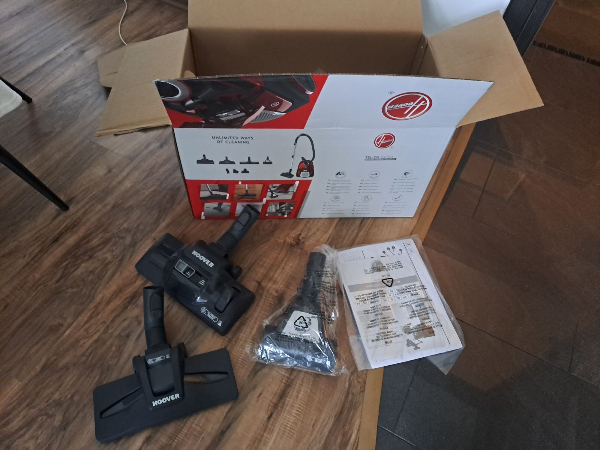 Nowy cichy odkurzacz Hoover Telios Extra