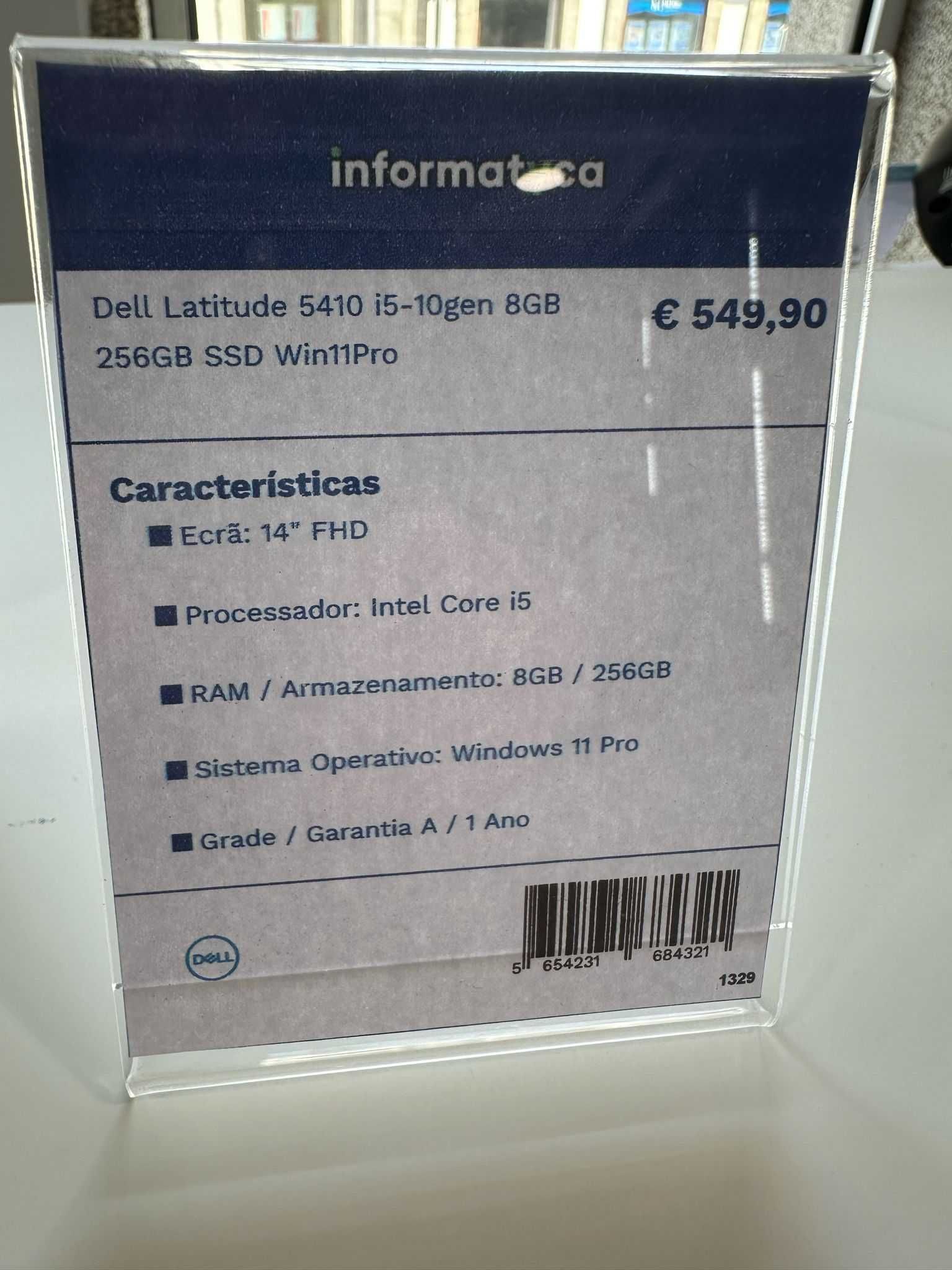 Portátil Recondicionado Dell Latitude 5410