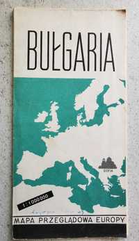 Bułgaria mapa 1967 wydanie polskie
