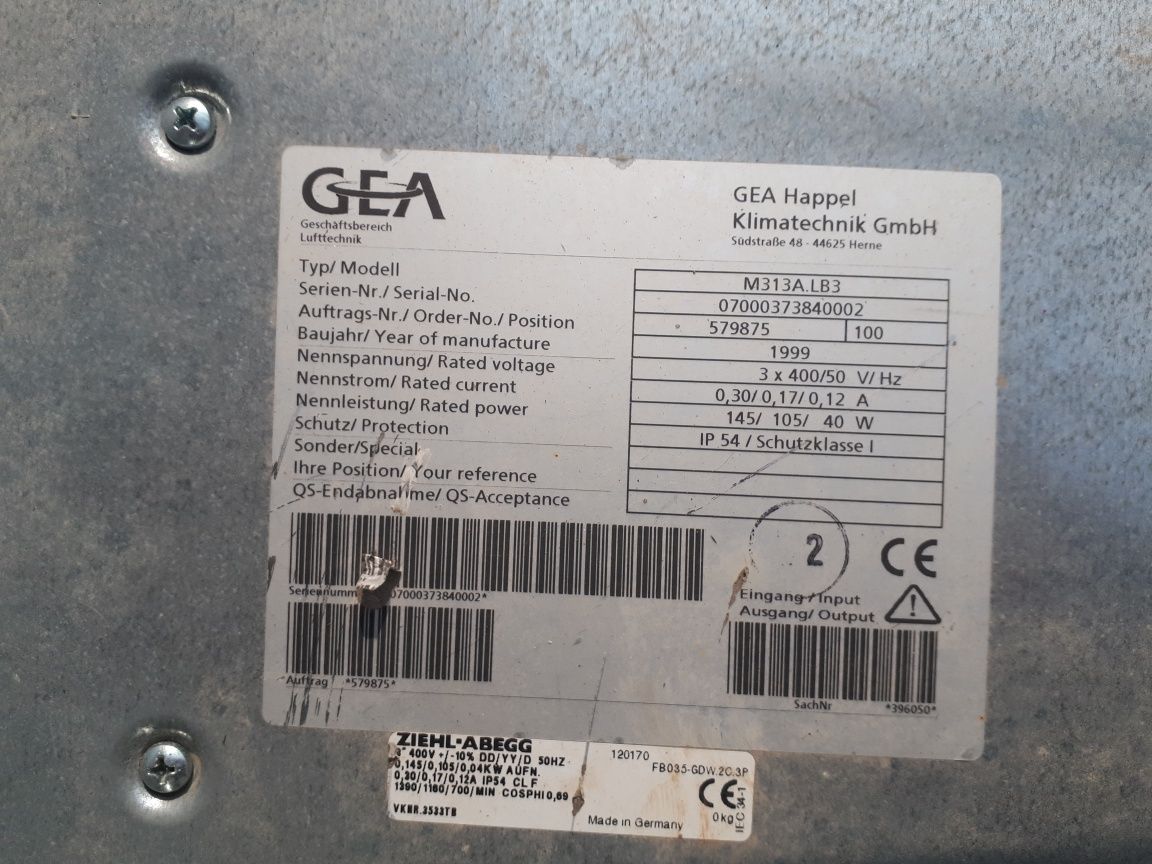 OGRZEWANIE nagrzewnica wodna GEA 31A