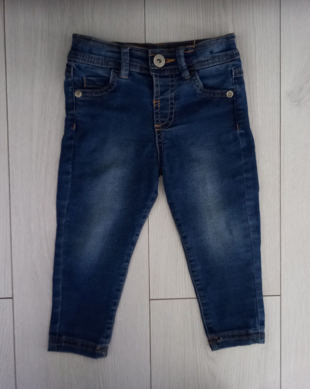 Spodnie jeansy rurki dla dziewczynki rozmiar 80/86