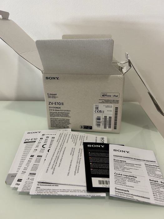 Conjunto Sony - Câmara + Microfone + Objetiva
