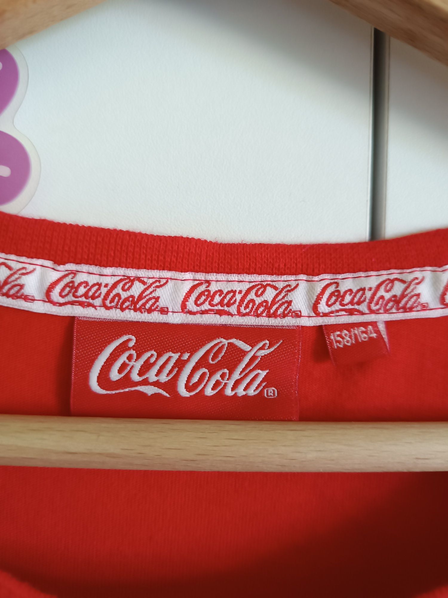 Nowa Tunika długa koszulka bluzka t-shirt Coca-Cola podkoszulek 158-64