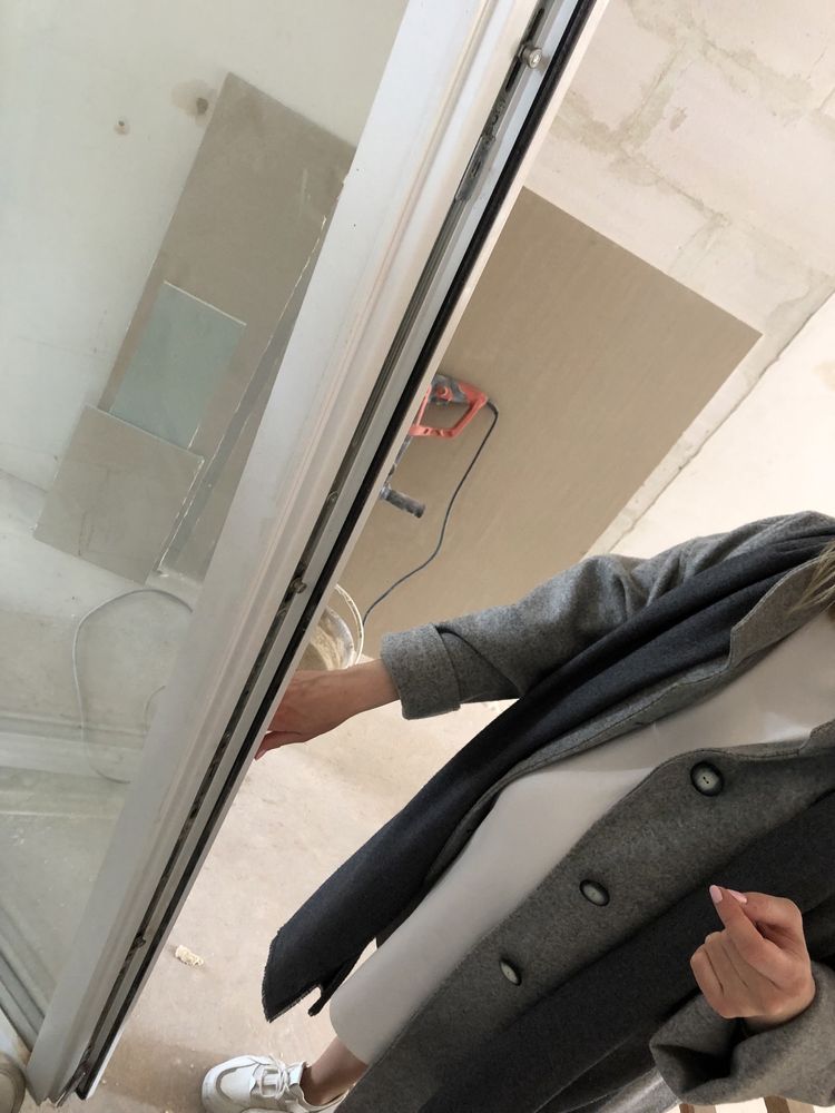 Okno duże dwuskrzydłowe białe