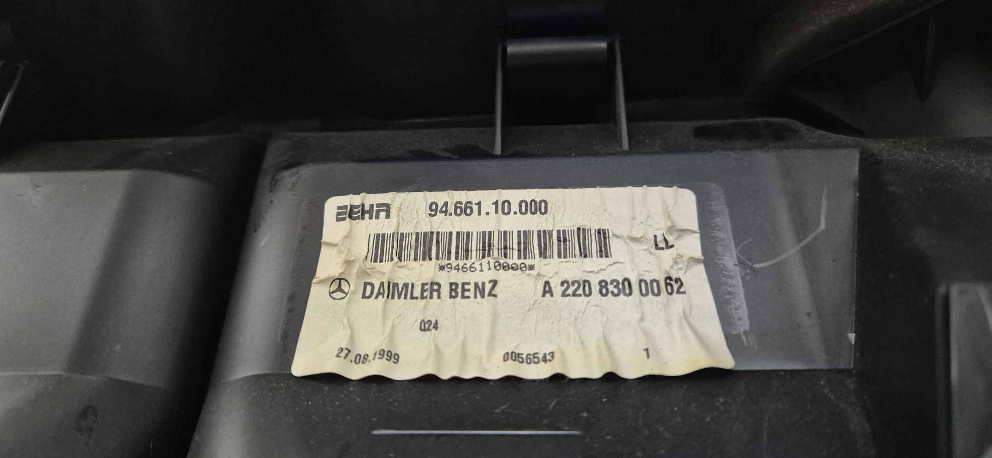 Nagrzewnica wentylator mercedes w215 cl cl500 w220 s klasa Europa