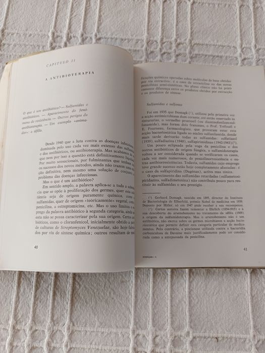 Livro "origem e destino das doenças" Jean Marie Gerbault de 1965.