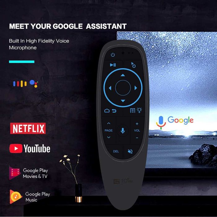 Голосовий пульт G10s PRO BTS PLUS Bluetooth 5.0 air mouse