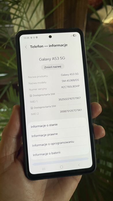 Telefon / Samsung A53 5G / Idealny!