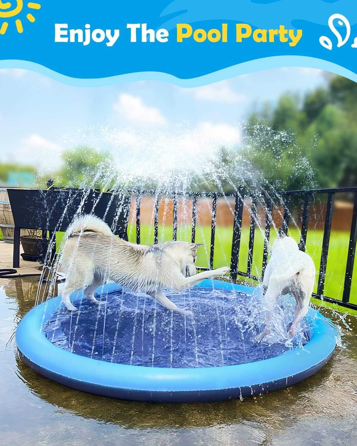 basen dla zwierząt, Letnia zabawka dla psa Splash Pad dla psów 150 cm