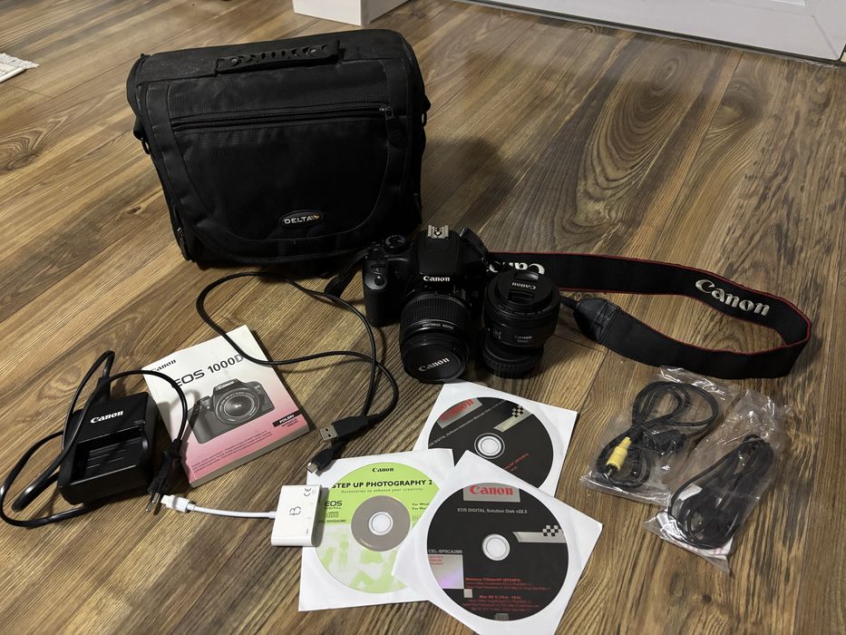 Aparat lustrzanka Canon 1000d uzywany 14 tys zdjec