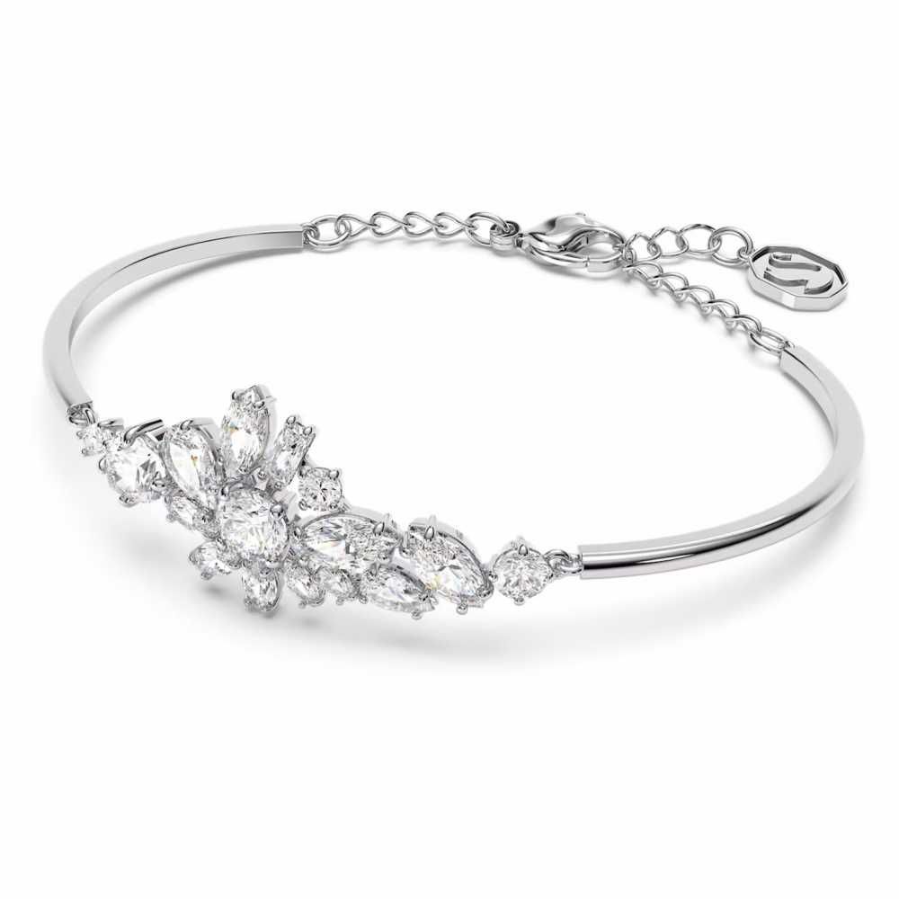 Bransoletka Swarovski - Gema bangle, White, Silver