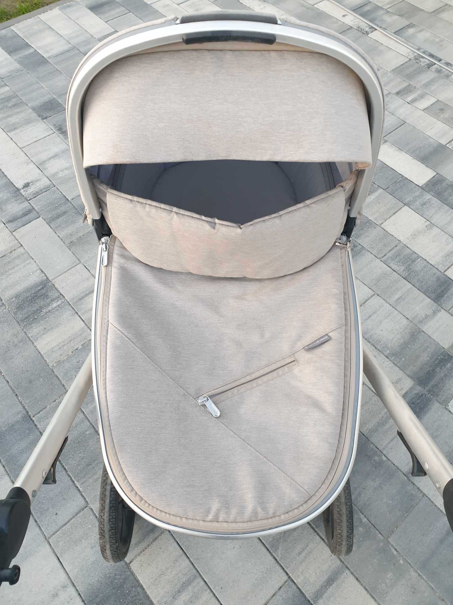 Wózek dziecięcy 2w1 Baby Design BUENO + śpiwór, folia przeciwdeszczowa