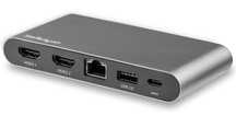 Stacja dokująca USB C, podwójny monitor 4K, STARTECH DK30C2HAGPD