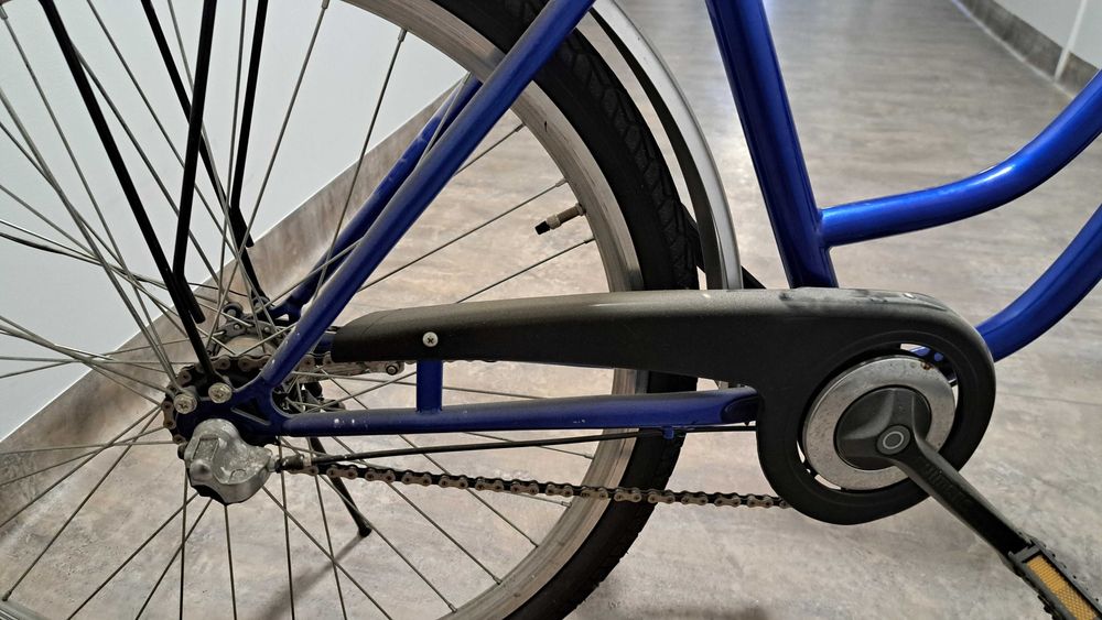 Rower damski miejski niebieski