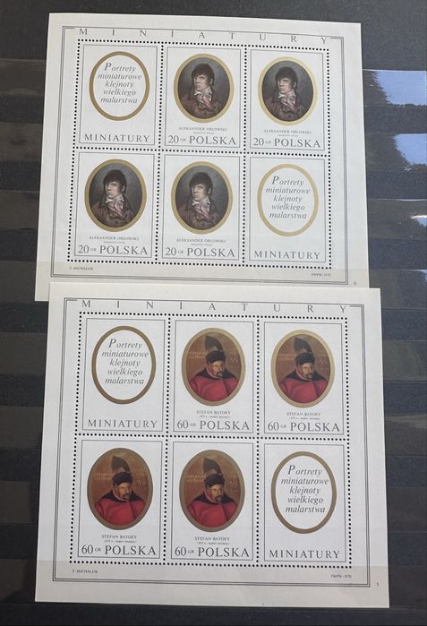 Klaser znaczki bloczki Malarstwo Polskie