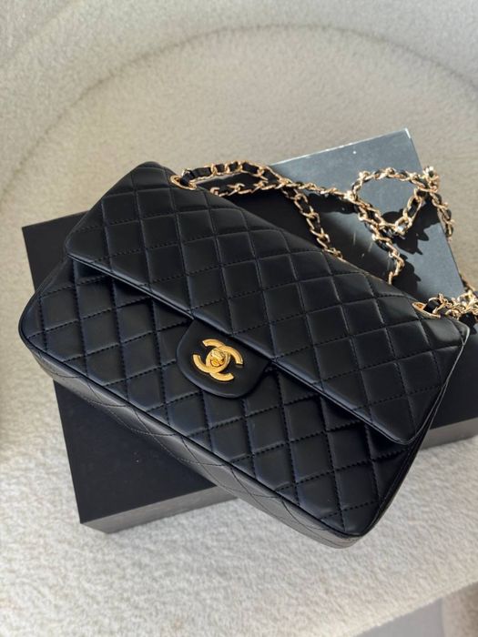 Сумка Chanel lux в коробці чорний колір