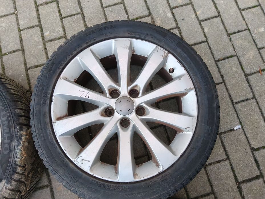 Koła całoroczne opony jak nowe 225/45/17 5x110 et 35 Opel Meriva, astr