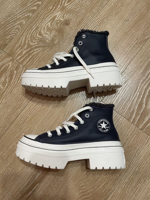 Шкіряні зимові кеди Converse Chuck Taylor All Star Lugged Heel
