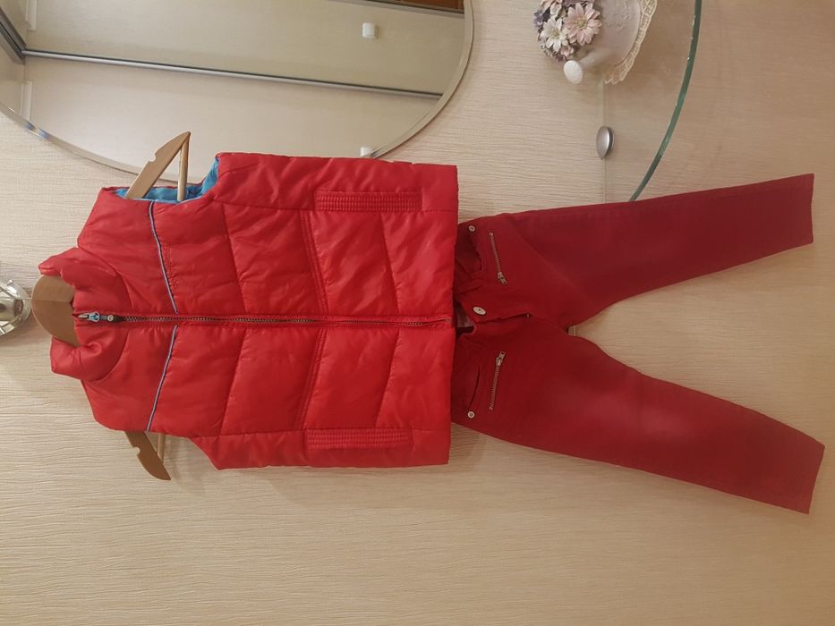 Жилетка детская +джинсы Zara 5/6 лет для девочки, красивый комплект