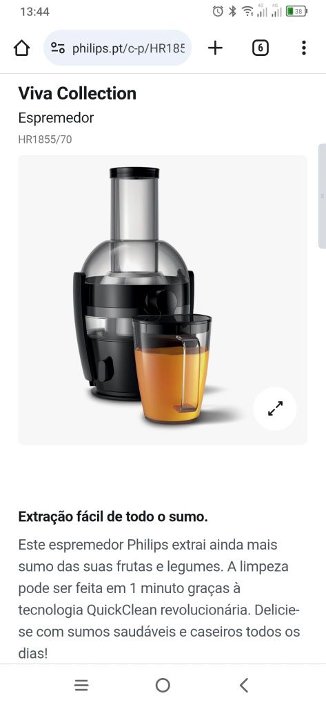 Centrifugador de Sumos
