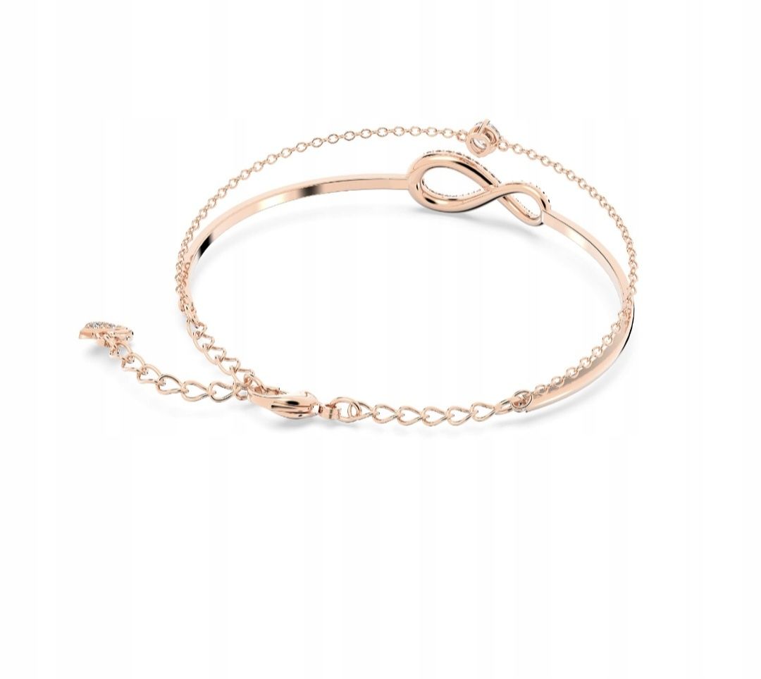 Bransoletka typu bangle Swarovski Infinity, Nieskończoność,  rozmiar M