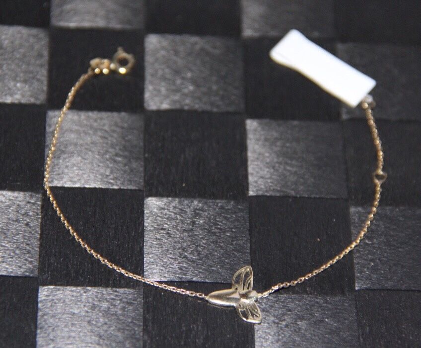 Złota bransoletka celebrytka Apart skrzydła ptak wazka motyl motylek