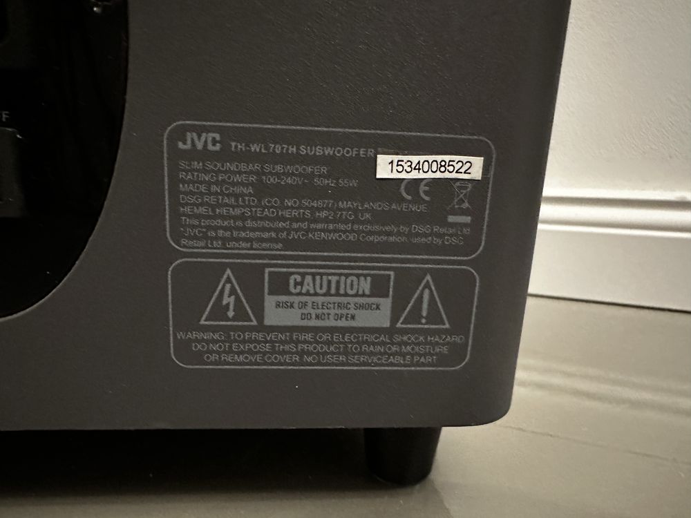 Sudwoofer JVC TH-WL707H