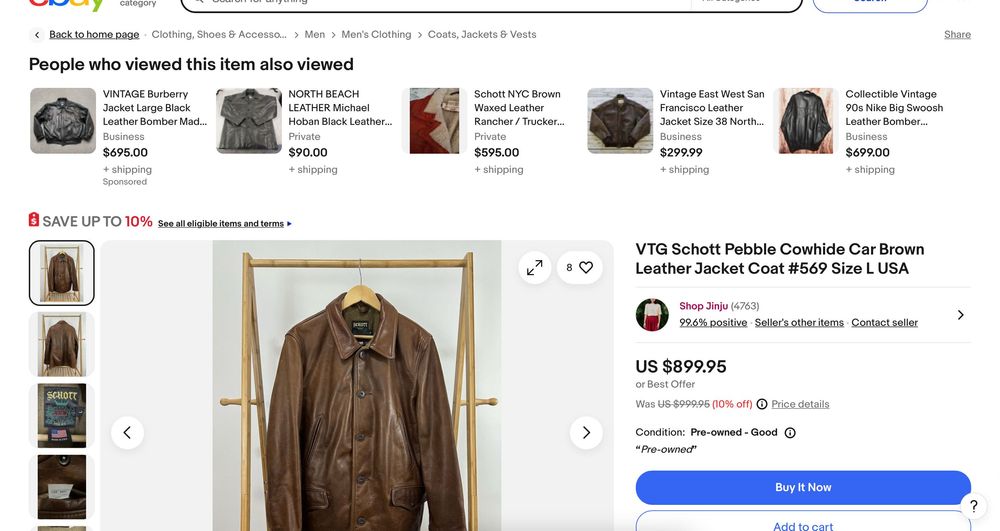 SCHOTT 569 Car Coat Jacket Made in USA шкіряна куртка cockpit avirex