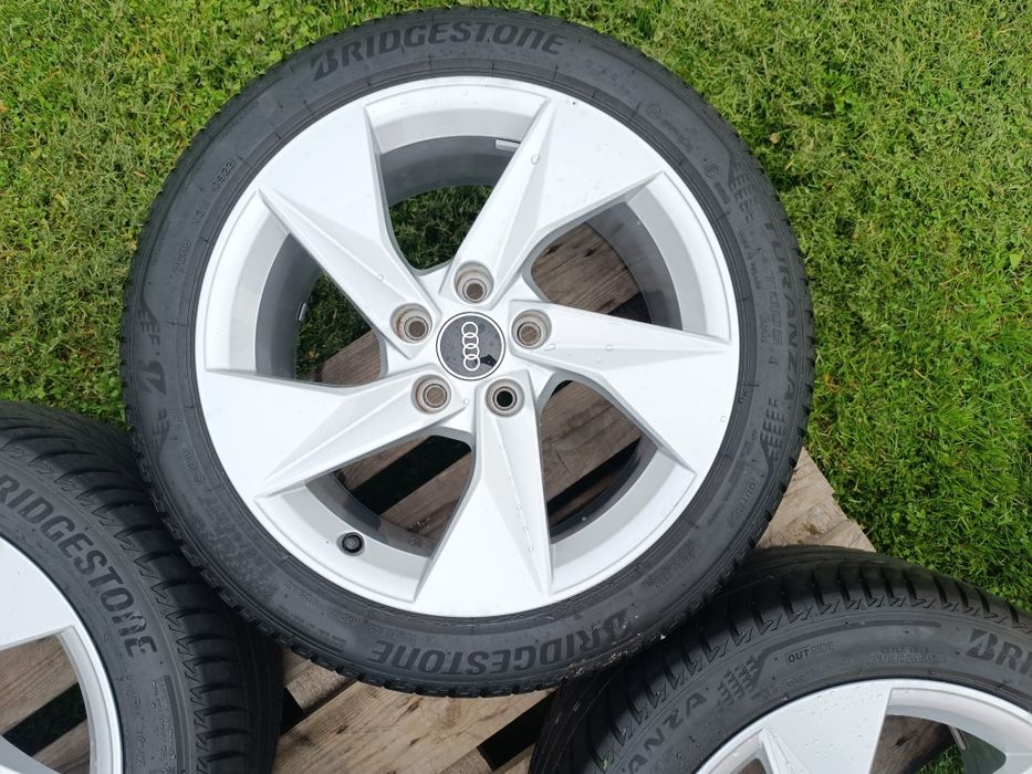 Felgi Audi 225/45 17 + opony Bridgestone Turanza T005