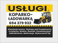 Usługi  koparka -ładowarka ,minikoparka , transport.  ATRAKCYJNE CENY!