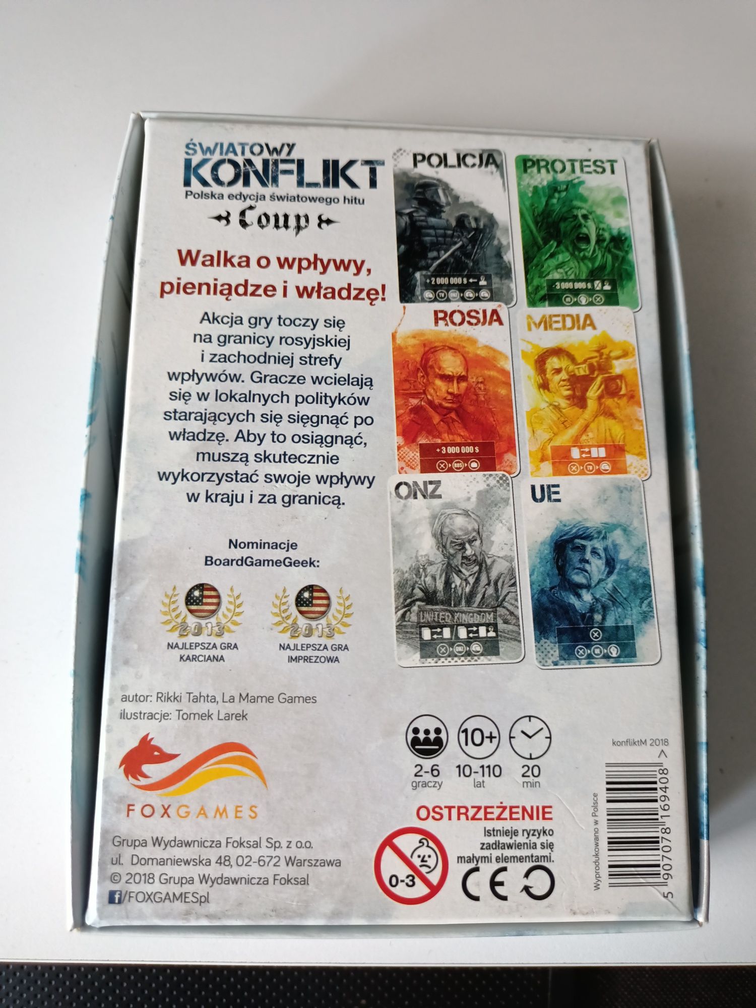 Gra karciana "Światowy Konflikt"