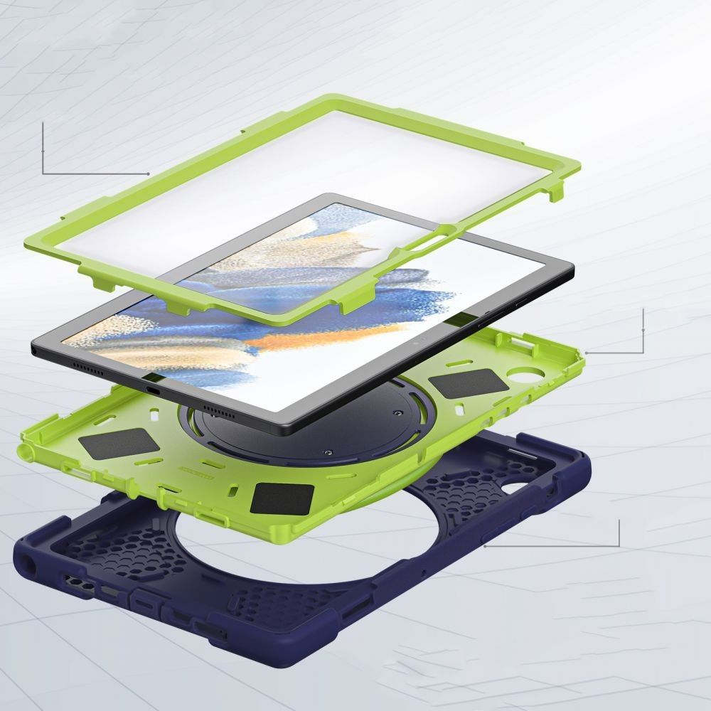 Etui X-Armor Do Galaxy Tab A8 10.5 Navy/Lime