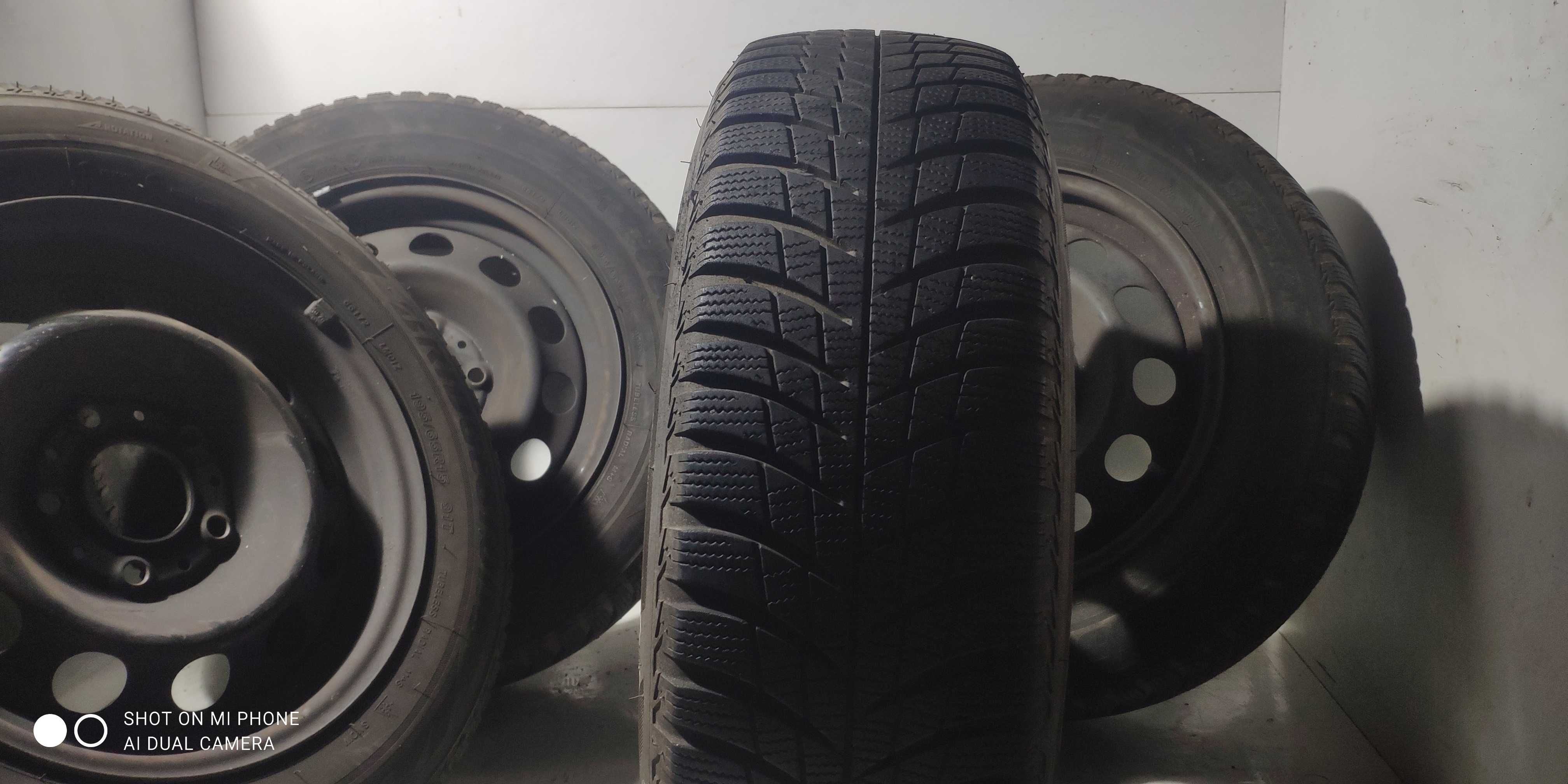 Koła 195/65R15 BRIDGESTONE zimowe BMW 3 2 komplet 4szt stalowe 5x120
