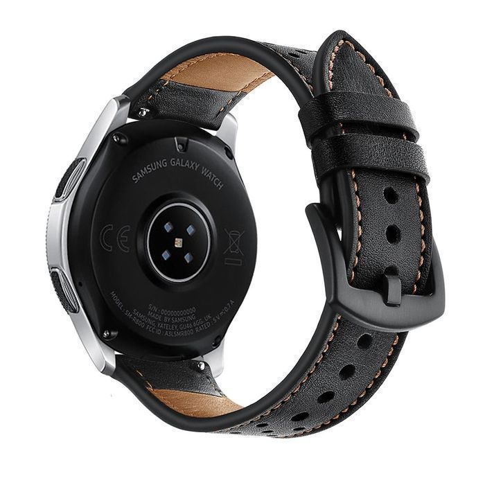 Tech-Protect Leather Samsung Galaxy Watch 42Mm Black