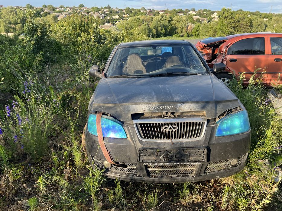 Разборка Chery Amulet 1.6 фари капот двигун коробка двері бампер салон