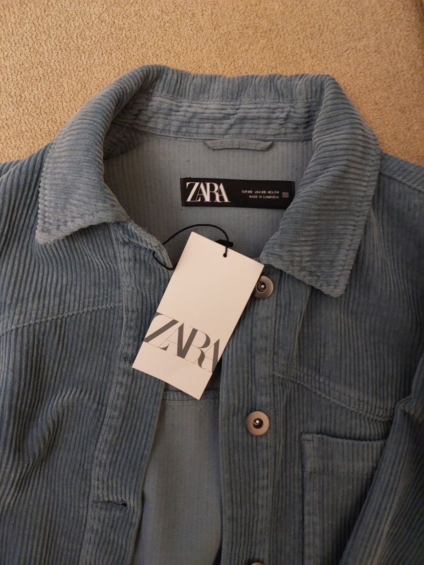 Сорочка демі Zara вельветова розмір XS нова