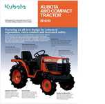 Tractor Kubota B1610/ com Alfaias