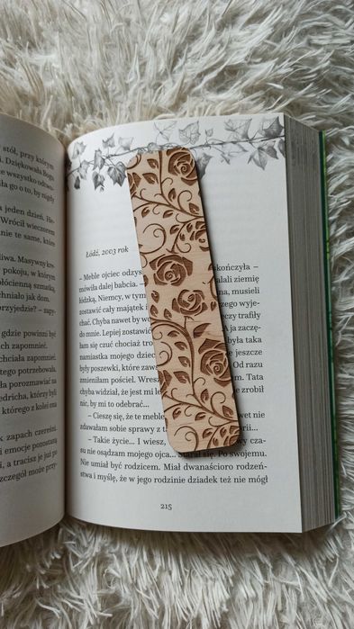 Drewniane Grawerowane Zakładki do Książki