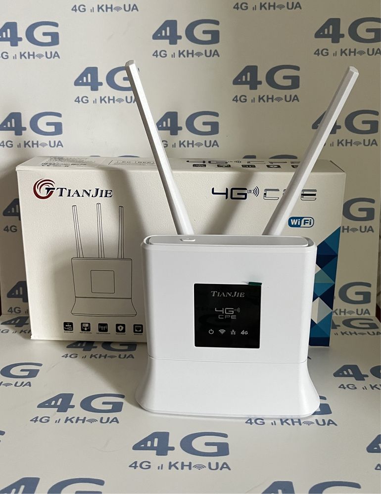 TJ 906 4G LTE роутер, поддержка LTE 900 мгц, + 2  антенны 3м 7dbi
